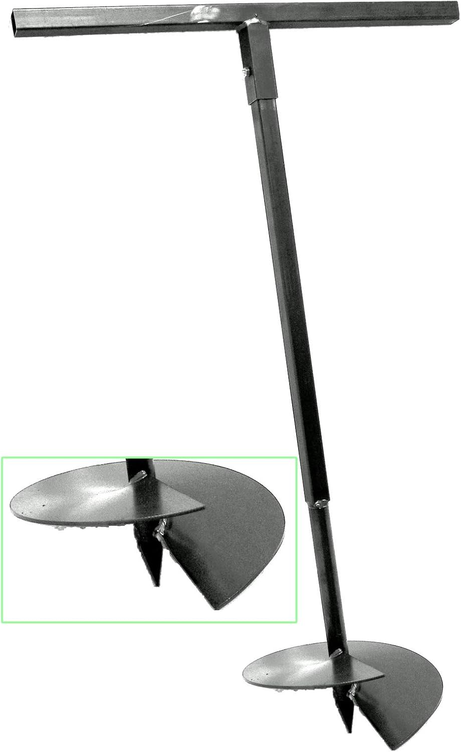 300 mm Erdbohrer Handerdbohrer Erdlochbohrer Pflanzbohrer Pfahlbohrer Lochspaten Erdlochausheber Pfostenbohrer