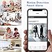 Cam Mall WiFi Camera, Nanny Cam Wireless Security Camera Motion Detection Remote View for iPhone/Android Device Home Surveillance Video Recorder (Black)