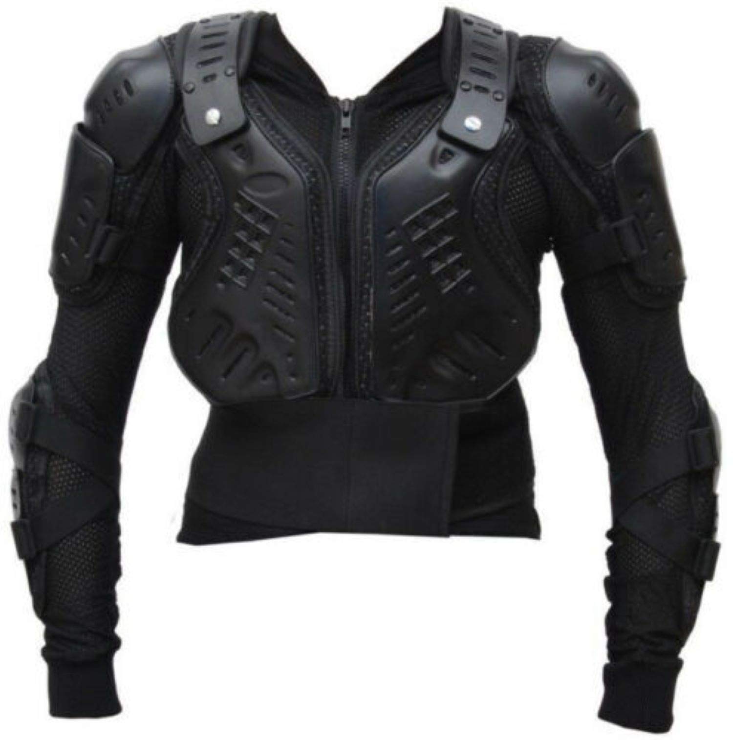 KIDS BLK SCORPION SPINE GUARD BODY ARMOUR MOTORBIKE/SKI/SKATING MOTCROSS JACKET (L)