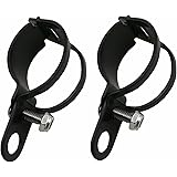 HANSWD1pair Metal Motorcycle Modified Turn Signal Light Indicator Mount Bracket Clamp 30-45mm (Black)