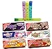 Juicy Jay's Mixed 1 1/4 Flavored Cigarette Rolling Papers Variety Pack (32 Pack x 6 = 192 Papers) | Bundle with 4 Koala Doob Tubes - Sweet Treats Flavor