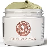 The Tough Woman Detox Green Clay Mask for Face - 3-Clay Blend with Kaolin Volcanic Clay - Deep Pore Cleansing, Removes Excess Oil, Tightens Pores - Oil-Free, Paraben-Free