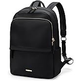 GOLF SUPAGS Laptop Backpack for Women Slim Computer Bag Work Travel College Backpack Purse Fits 14 Inch Notebook (Black)
