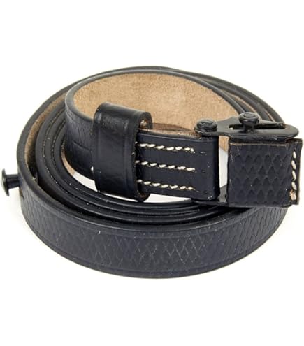 Cinghia In Pelle Per MP40 Tedesco WWII | Colore Marrone | Con Fibbia E Bottoncino | Replica Storica - Foto 10