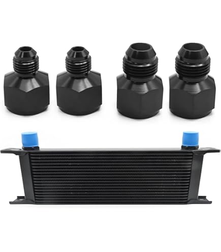 Earls UltraPro Oil Cooler - Black - 19 Rows - Wide Cooler - 10 O-Ring Boss Female Ports 419ERL - Foto 7