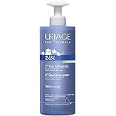 Uriage Baby 1st cleansing water with Organic Edelweiss, Softens baby's delicate skin, Ultra-convenient pump, Soap Free, Face & body, Physiological pH