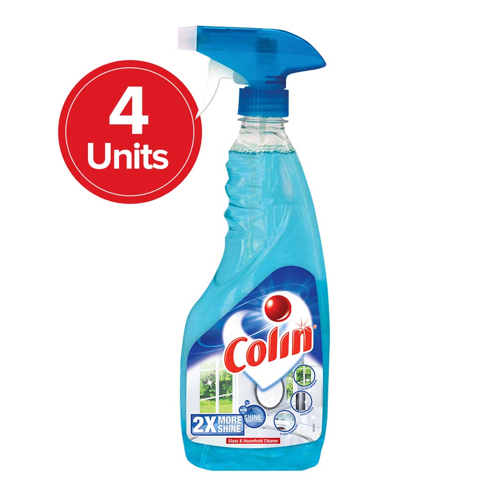 Colin Glass and Surface Cleaner with Shine Boosters Spray, Regular
