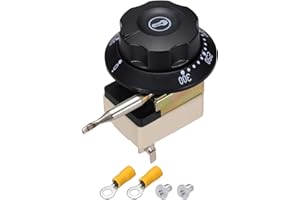 MECCANIXITY Temperature Control Switch 250V, 25A 50-300°C Capillary Thermostat Temperature Control Switch for Ovens Fryers Re