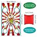 Blulu Carnival Toss Game Banner with 3 Bean Bags Carnival Game for Kids and Adults in Indoor Outdoor Activities Circus Theme Birthday Party Decoration Supply Set
