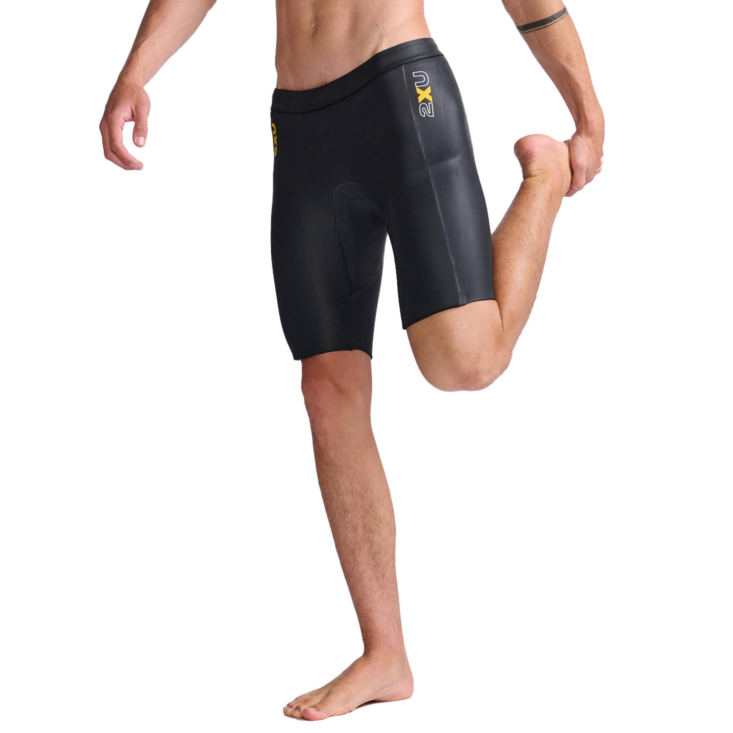 2XU - Propel Buoyancy Short - Rubber Nylon Material for Swimming - Black - Size Medium