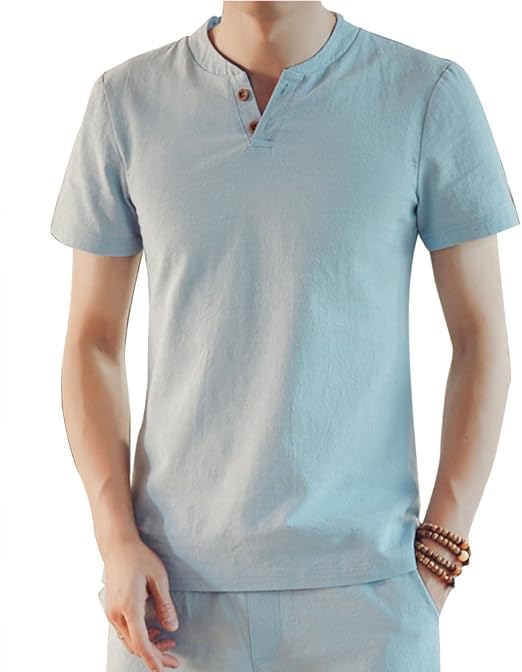 t shirt scollo av uomo