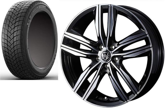 Amazon スタッドレスタイヤ ホイール 4本セット 18インチ ミシュラン Michelin X Ice Snow 235 50r18 101h Weds ウェッズ Rizley Ds 18 7 5 J 5 114 Inset38 ブラックポリッシュ 新品4本セット タイヤ ホイールセット 車 バイク