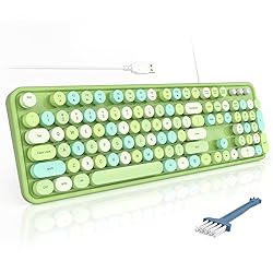 MOFII Wired Keyboard, Full Size USB Keyboard Plug