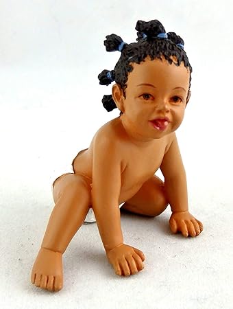 Dollhouse Miniature Doll Tisha Baby in Diapers