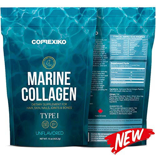 Premium Marine Collagen Peptides - Large Pack (15oz) from Wild Caught North Atlantic Fish (Not Farmed), Vital Protein Powder for Joints & Bones, Skin, Hair, Nails & Digestive Health - hydrolyzed