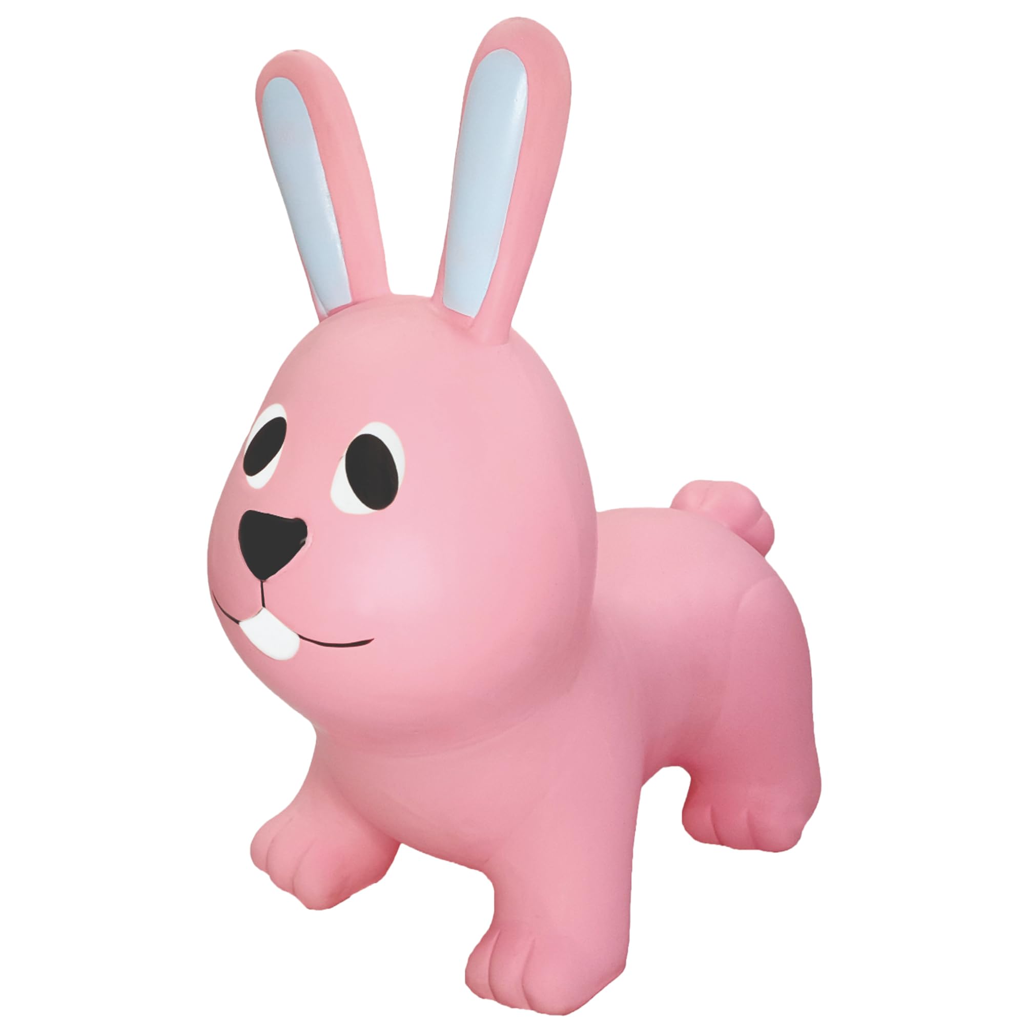 GERARDO'S Toys Jumpy Bouncy Hopper Ride on Animal Bunny Pink With Pump included for Toddlers and Kids - Bouncy Hopping Toy - Children Inflatable Jumping Ball - 12 Months+