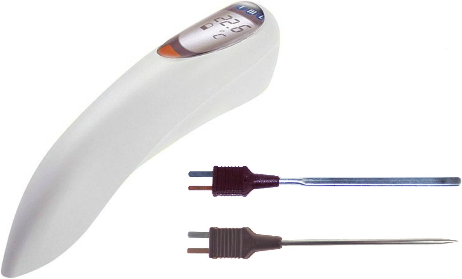 TME SOLO-TK Thermometer Kit with Plug Mounted Food Probes, Professional Range, White