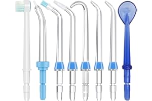 RAXSEG Replacement Tips for Waterpik Water Flosser Classic Jet Tips Waterpik' Replacement Parts (8 Tips)