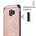 BENTOBEN Case for Galaxy J2 Pro, for Galaxy Grand Prime Pro, Glitter Luxury 2 in 1 Slim Sparkly Shiny Faux Leather Chrome Shockproof Protective Cover for Samsung Galaxy Pro 2018, Rose Gold