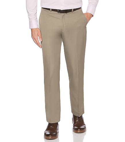 Perry Ellis Portfolio Mens Modern Fit Resolution Pants Navy Blue