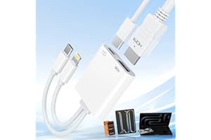 USB-C and Lightning to HDMI Adapter for iPhone ipad to TV 4K@60Hz Apple MFi Certified Lightning/Type-C Digital AV HDMI Adapte