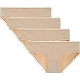 LIQQY Women's Cotton Underwear Lace Trim Hipster Breathable Panties Ladies Underwear Multipack