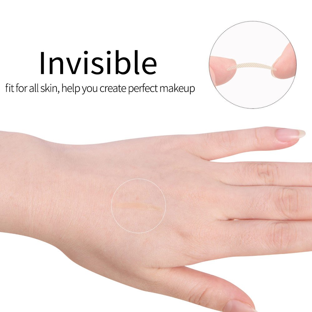 Invisible Beauty Double Eyelid Tape Instant Eyelid Lift Without Surgery,Fiber,Medical Grade Latex Free Hypoallergenic,Perfect for Hooded,Droopy,Uneven,Mono-eyelids,120PCS Slim + 120PCS Wide