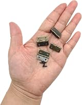 JZK Bronze Mini Hinges 10 Pack 18x16mm for Small Boxes Crafts view 4