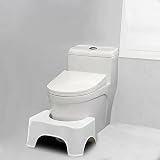JJA Bathroom Toilet Stool Foot Step Stool Light Grey Anti-Slip Ergonomic view 2
