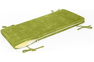 Focuprodu Bench Cushion 36 Inch, Patio Furniture Cushions, Non-silp Durable Window Seat Cushions, Personalized Custom Furniture Bench Cushions. (36x14x2.5, Fruit Green)