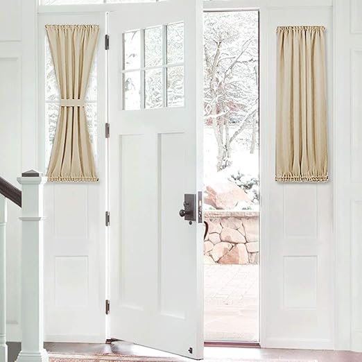 Amazon Com Pony Dance Beige Sidelight Window Curtains Short