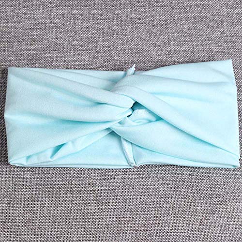WAINIS 8 Pack Cotton Turban Headbands for Women Wide Twisted Boho Headwrap Yoga Workout Sport Thick Head Hair Bands