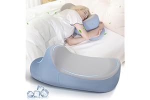 Mixiniso Cervical Pillow, Side Sleeper Pillow, Neck Pillow for Neck and Shoulder Pain, Contour Memory Foam Pillows for Side Back & Stomach Sleepers, Multi-Functional Pillow with Cooling Pillowcase