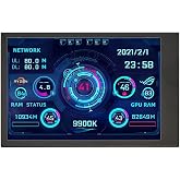 Flylin 3.5in IPS USB Type C Temperature Monitor for PC Case AIDA64 | Hardware data monitoring display, Chassis temperature gauge sub screen, CPU usage memory check, 3.5 inch secondary unit