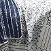 Lush Decor Monique 3 Piece Reversible Print Pattern Blue Quilt Set, King, 3 Count