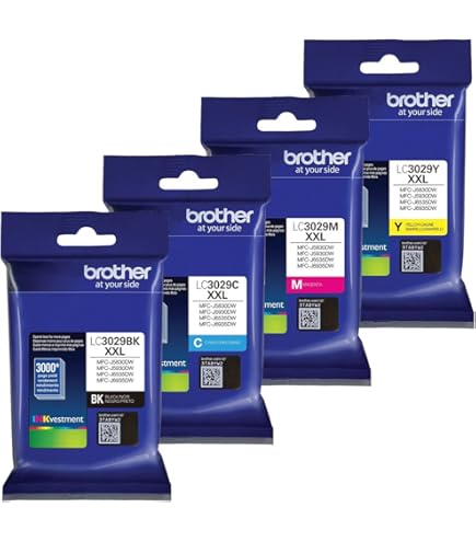 Amazon.com: Brother LC-3029XXL Ink Cartridge Set of Black, Cyan