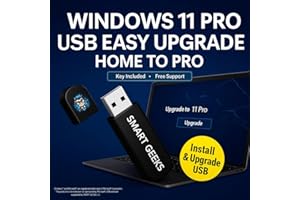 USB Upgrade for Windows 11 Home to Pro - USB With Key. Upgrade, Recover, Repair and Restore. Key Included and USB Install. Fi