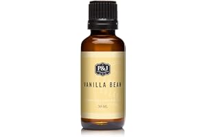 P&J Trading Vanilla Bean Fragrance Oil 30ml - Candle Making, Diffuser, Soap Making, 30ml Bottle with Euro Dropper Cap