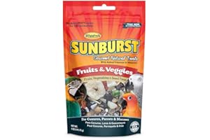 Higgins Sunburst Fruits & Veggies Gourmet Treats for Conures, Parrots & Macaws