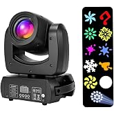 JCYW FLODY 150W LED Moving Head Light, Sound Active DMX DJ Stage Light | 18-Facet Prism, 8 Gobos &amp; 8 Colors, Silent Fan, 540&deg; Pan 180&deg; Tilt, Auto Mode DJ Stage Lighting for Parties Weddings
