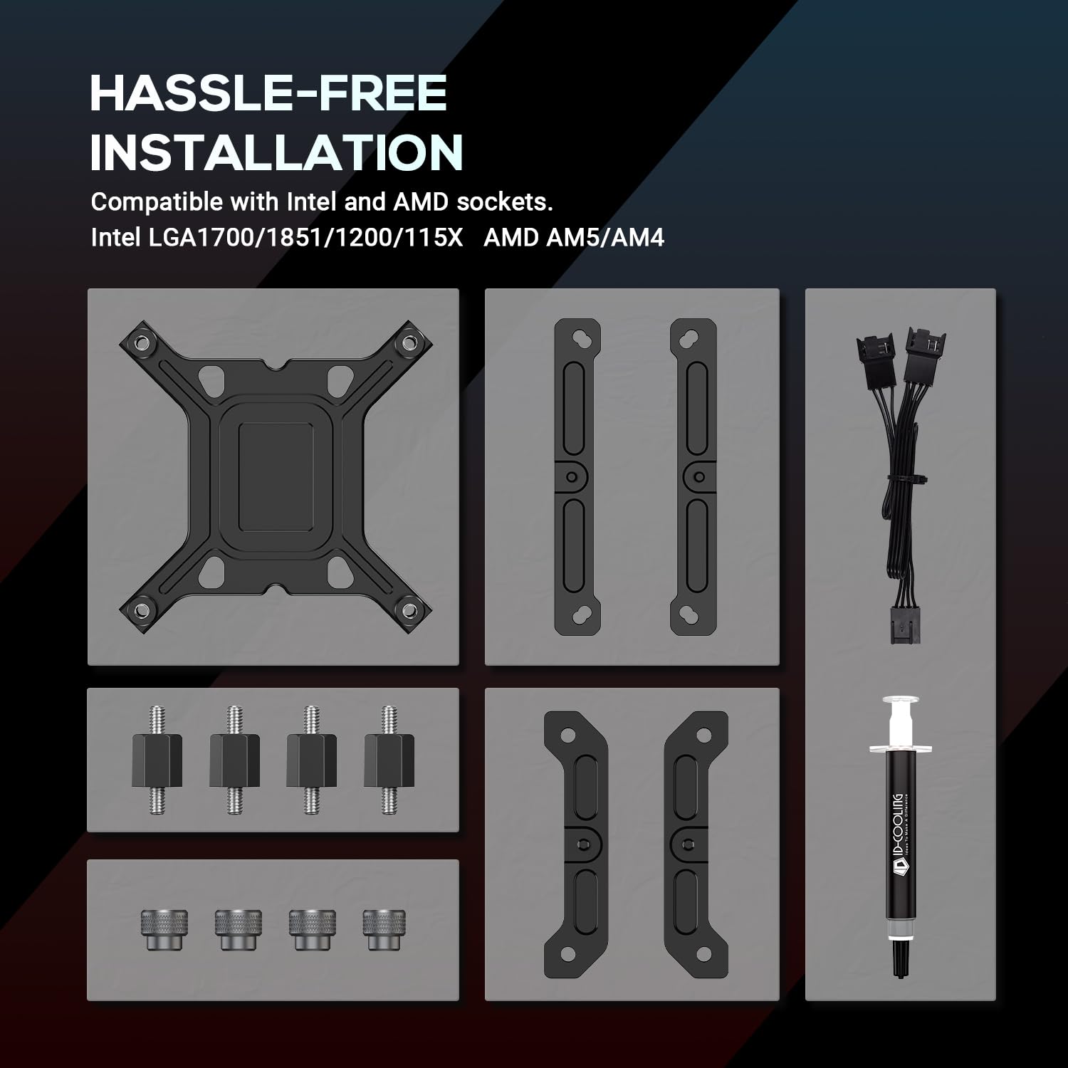 ID-COOLING FROZN A620 PRO SE - Doppelturm Luft-CPU-Kühler, 6×Ф6mm Wärmerohre, Zwei 120x120x25mm leise Lüfter, kompatibel mit Intel LGA1700/1851/1200/115X und AMD AM4/AM5 (157mm Höhe). 7