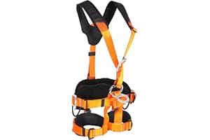 QIANJIEER Full Body Climbing Seat Belt, Tactical Rescue Construction, Carving, Rock, Tree Climbing, Fire Rescue, Engineering Protection, Rappelling Equipment