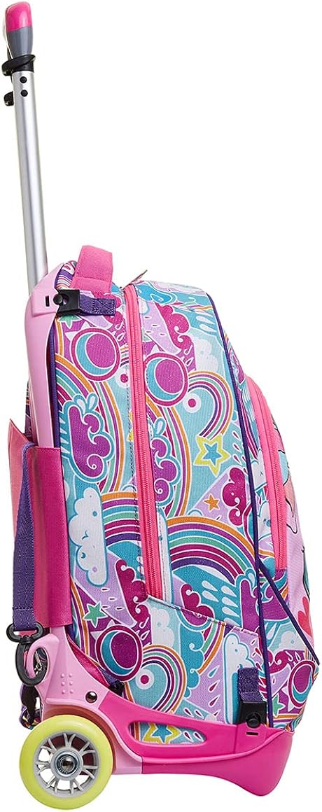 Sj Gang Trolley New Tech, Puppies Di, Rosa, 3in1 Backpack Use with Cross-Over System, School and Leisure, Pink - Image 4
