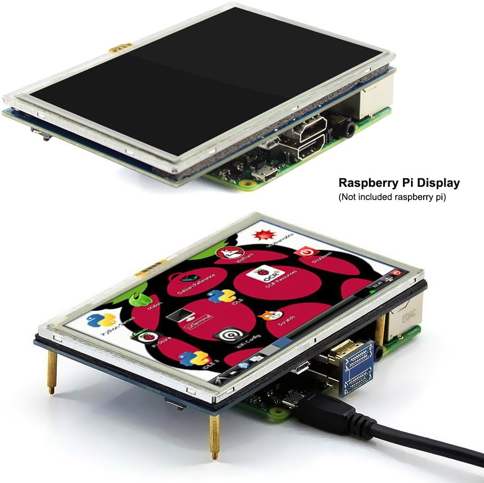 ELECROW 5-inch Resistive Touch Screen Small Monitor 800x480 TFT LCD Dispaly Mini Monitor Compatible with Raspberry Pi 5/4/3/2/Zero - Image 5