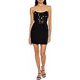 Forever 21 Womens Sequin Corset Mini Tube Dress