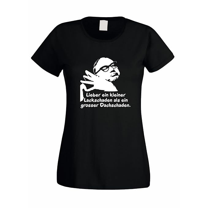 Damen T Shirt Heinz Erhardt Zitat Amazonde Bekleidung