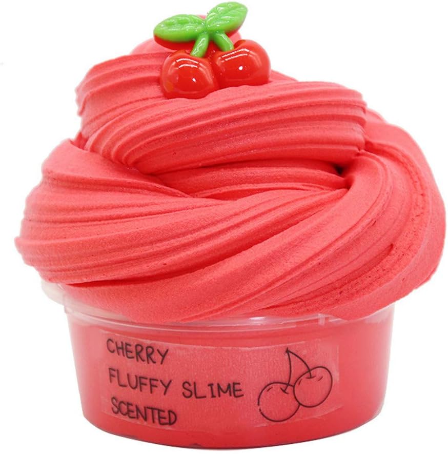 DIY Slime Supplies Fruit Kit Cloud Slime Aromatherapy Pressure Children Slime Toy Interesting Mud Slime Activator Outdoor Indoor Fun Game for Girls Boys 60ML