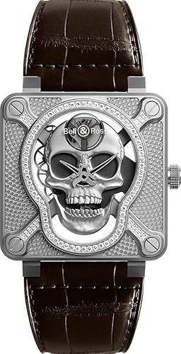Bell & Ross Instruments BR 01 Laughing Skull 46mm Men's Watch Ref. BR01-SKULL-SK-LGD