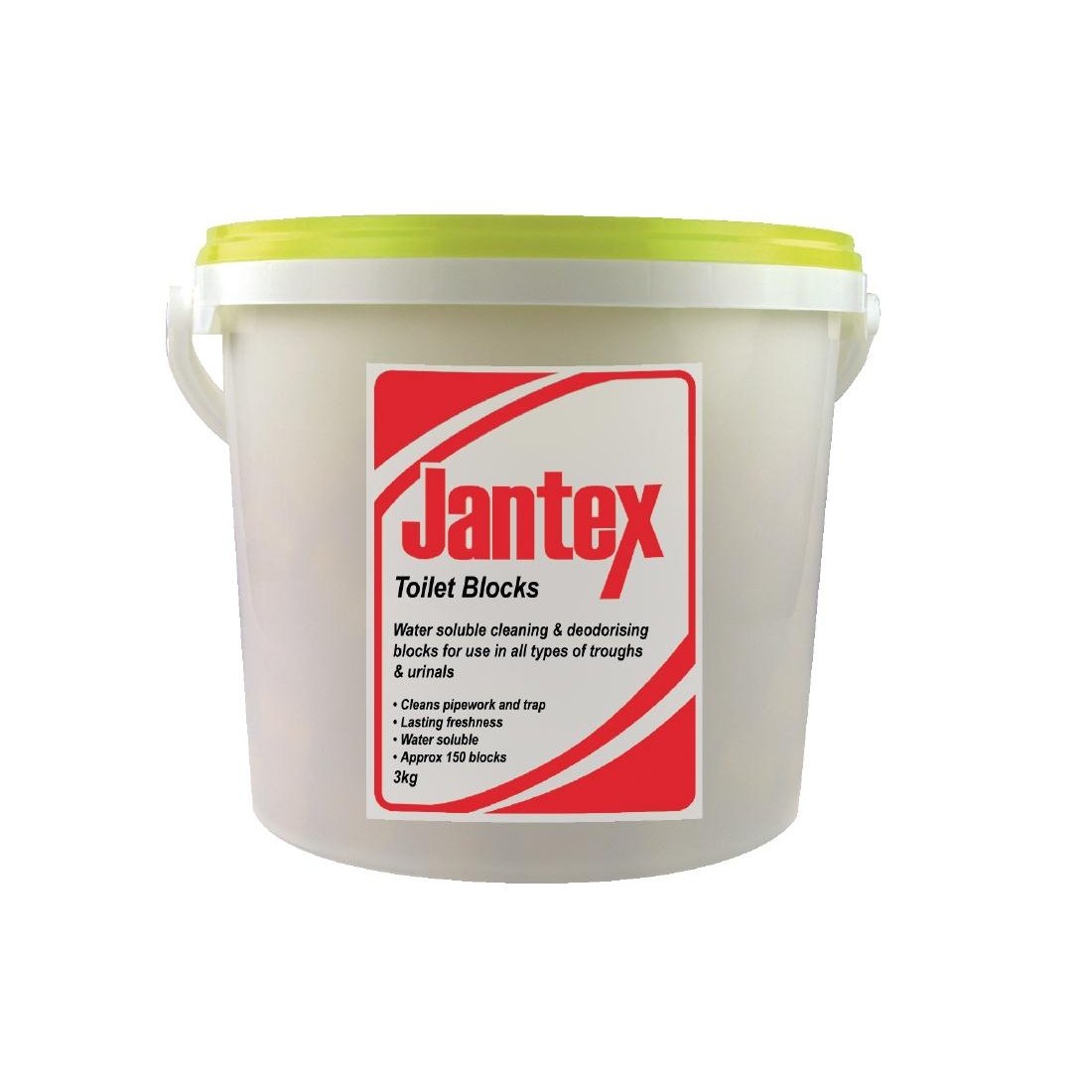 Jantex Urinal Blocks 3kg Pack Quantity:Approx.150 Blocks,Yellow Citrus Scented,Deodorising,Removes Unpleasant Odours,Cleans and Maintains Pipework,Urinal Cakes,Water Soluble | CF985-Packaging may vary