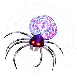 Tangkula Halloween Inflatable Spider with